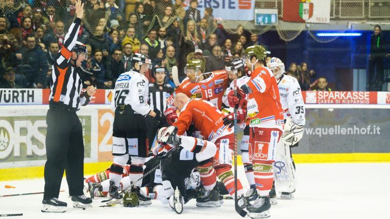 Bozen und Znojmo tauschten schon während der Regular Season immer wieder Nettigkeiten aus.