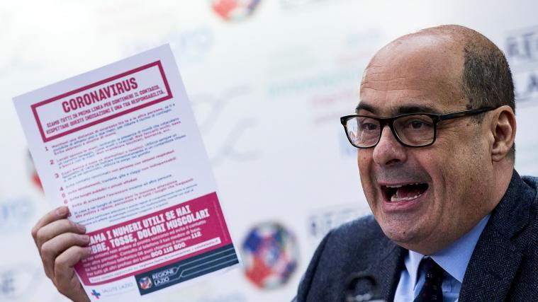Der Vorsitzende der in Italien mitregierenden Sozialdemokraten, Nicola Zingaretti, hat sich mit dem Coronavirus angesteckt.