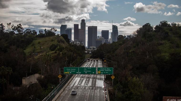 Derzeit kein Anzeichen der berüchtigten Staus in Los Angeles.