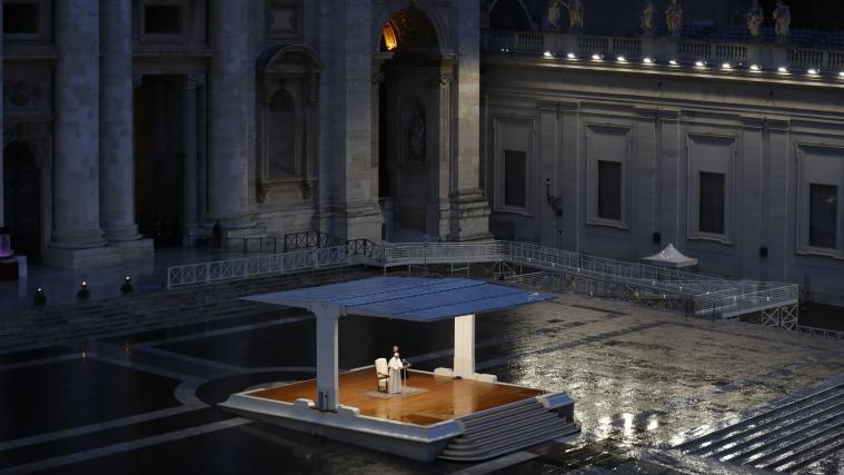 Papst Franziskus spendete den Sondersegen „Urbi et orbi“.