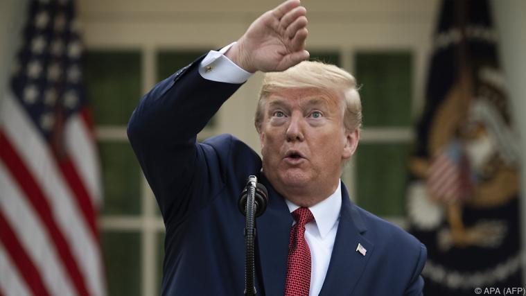 US-Präsident Donald Trump verlängerte die Maßnahmen bis zum 30. April.