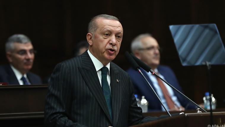 Türkischer Präsident Erdogan versucht die Europäer zu überzeugen.