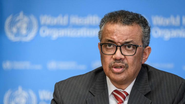 WHO-Generaldirektor Tedros Adhanom Ghebreyesus im Hauptquartier der Weltgesundheitsorganisation in Genf.