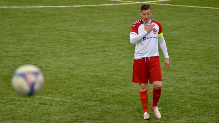 Christian Avancini, ehemaliger torgefährlicher Innenverteidiger bei Eppan und jetzt Spielertrainer in Algund.