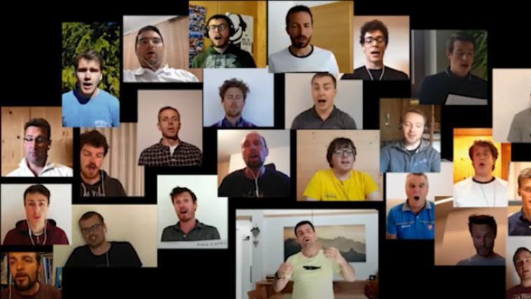 Der virtuelle Chor aus Gröden.