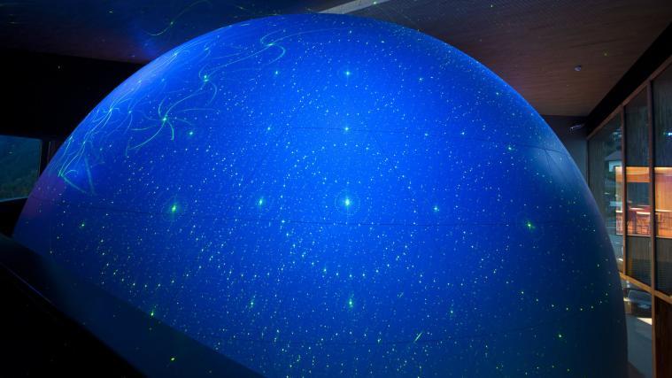 Die Planetenkuppel des Planetariums.