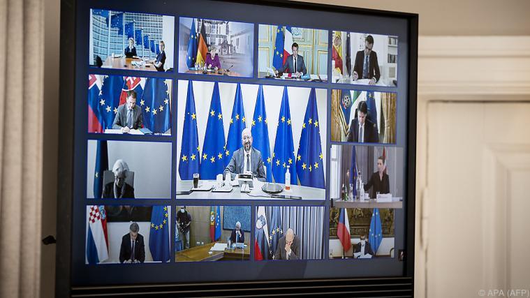 Der EU-Videogipfel verhandelte um Wiederaufbauhilfen.