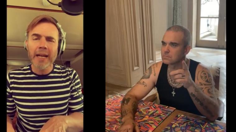 Robbie Williams und Gary Barlow haben gemeinsam ein Duett gesungen.