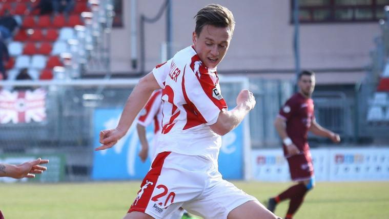 Sturm-Ass des FC Südtirol: Manuel Fischnaller.