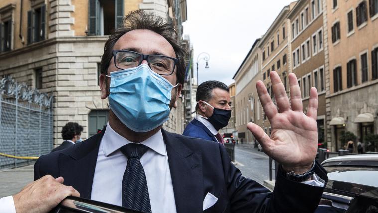 Alfonso Bonafede kurz nach der Abstimmung am Mittwoch in Rom.