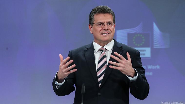 EU-Kommissionsvizepräsident Maros Sefkovic.