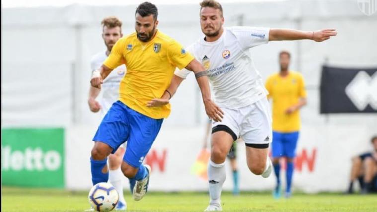 Francesco Mairhofer (rechts), hier bei einem Freundschaftsspiel gegen Parma.