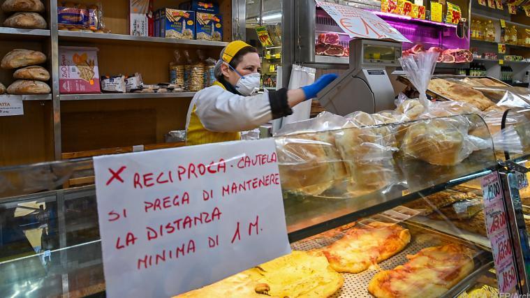 In den vergangenen 2 Monaten sind die Ausgaben für Lebensmittelwaren der italienischen Familien um 18 Prozent gestiegen