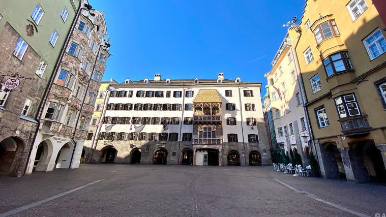 In Innsbruck (im Bild: das Goldene Dachl) gab es am meisten Covid-19-Erkrankte.
