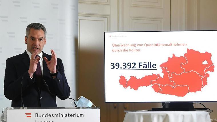 Innenminister Nehammer mit neuerlicher Kritik an der Bundeshauptstadt.