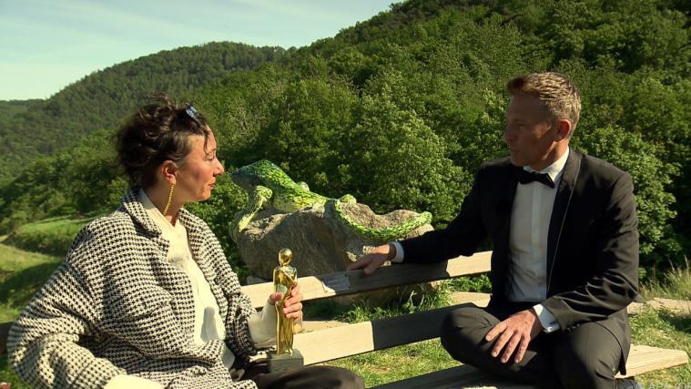 Ursula Strauss erhielt Romy während Schein-Interview von Andy Knoll.