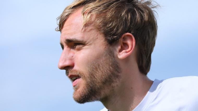 Vizekapitän Fabian beim Training am Mittwoch in Rungg: „Die Ungewissheit ist das Schlimmste.“