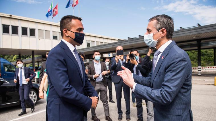 Außenminister Luigi Di Maio und sein Schweizer Amtskollege Ignazio Cassis.