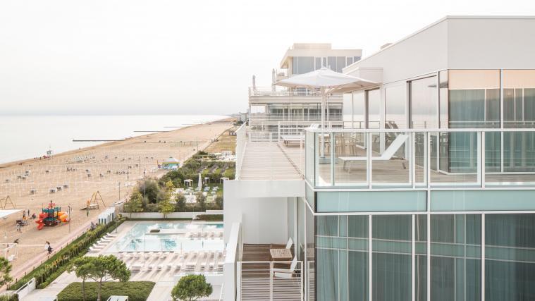 Das Falkensteiner Hotel & Spa Jesolo ist ein Designjuwel am Meer.