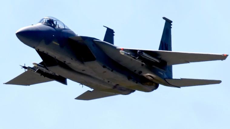 Der Jet de Typs F15 stürzte über der Nordsee in die TIefe.