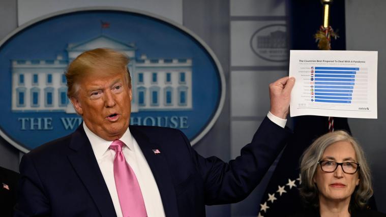 Donald Trump sieht sich mit einer immer höheren Zahl an Infizierten in seinem Land konfrontiert.