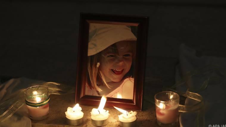 Erinnerung an Madeleine McCann in einer Kirche in Praia da Luz in Portugal.