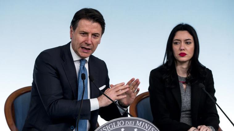 Giuseppe Conte und Lucia Azzolina
