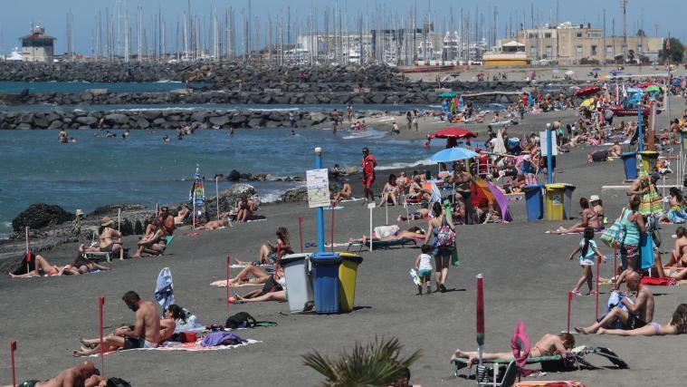 Im Bild der Strand von Capocotta vor den Toren Roms.