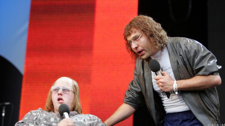 Komiker Matt Lucas und David Williams als "Little Britain"-Charaktere.