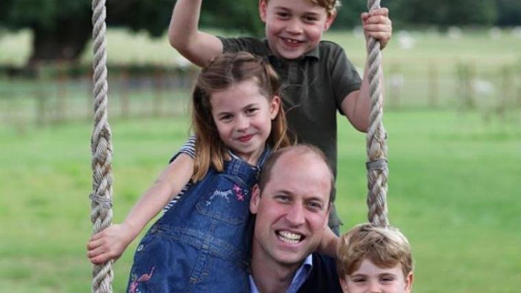Prinz William und seine 3 Kinder.