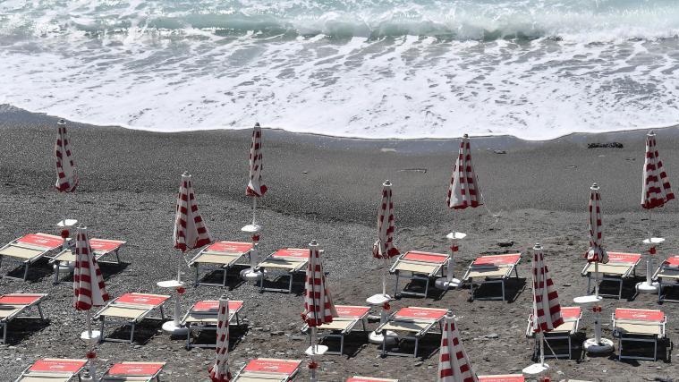 Viele italienische Strände bleiben weiterhin leer.