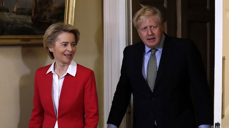 Von der Leyen und Johnson verhandeln per Video.