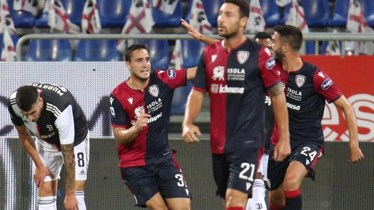 Cagliari jubelt, Juventus ist geschlagen.