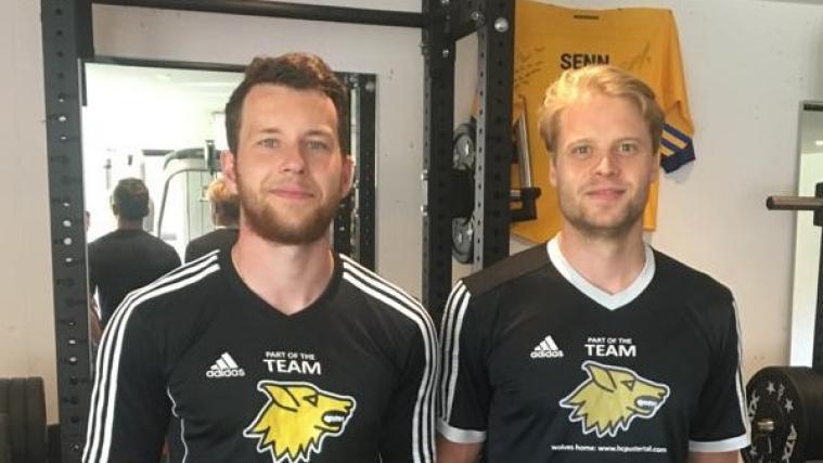 Daniel Glira (links) und Viktor Schweitzer tragen wieder Schwarz-Gelb