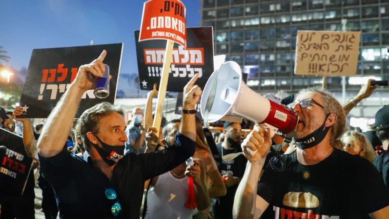 Demonstrationen in Tel Aviv.