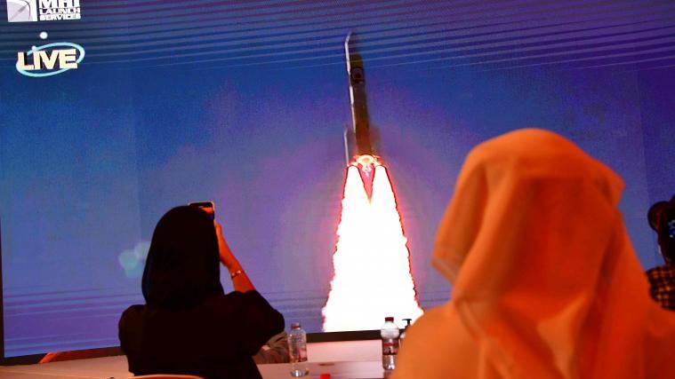Der Start der Sonde wurde in den Emiraten euphorisch verfolgt.