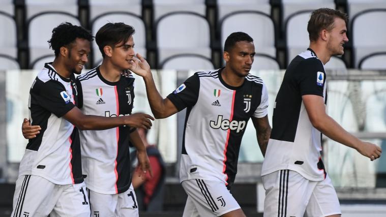 Gaben sich gegen Torino keine Blöße: Cuadrado, Dybala, Danilo und De Ligt (v.l.).