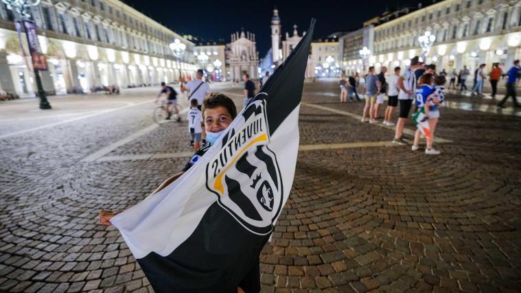 Nur wenige Juve-Fans verirrten sich ins Stadtzentrum.