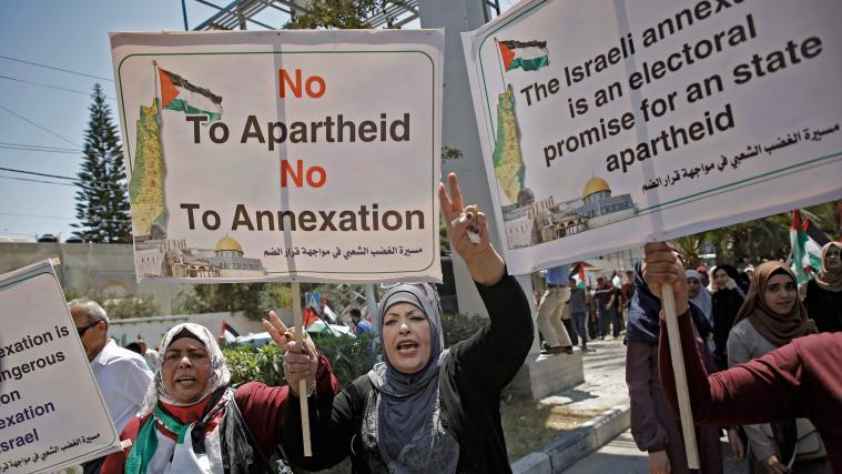 Tausende Protestanten füllten die Straßen der Stadt Gaza.