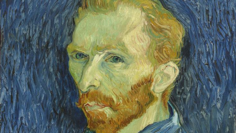 Van Gogh in einem Selbstbildnis.