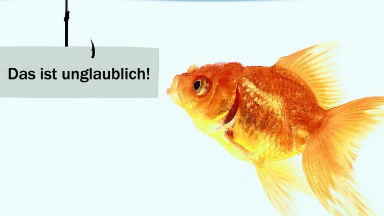 Wie ködert man Internetnutzer? Mit Clickbaits, sprich mit reißerischen Überschriften, die sehr viel versprechen.