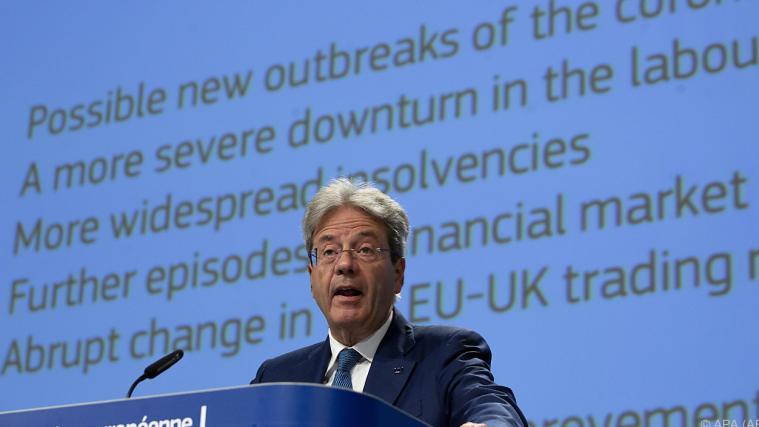 Wirtschaftskommissar Gentiloni will Einigung auf Wiederaufbaufonds.