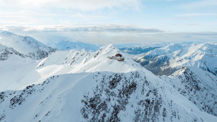 Das Glacier Hotel Grawand auf 3.212 m