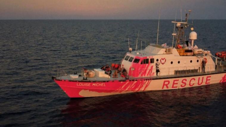 Das Rettungsschiff „Louise Michel“ hatte nach eigenen Angaben 200 Menschen gerettet.