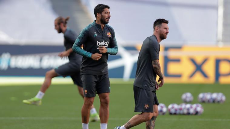 Die Hoffnungen bei Barcelona ruhen auf Luis Suarez (links) und Lionel Messi.