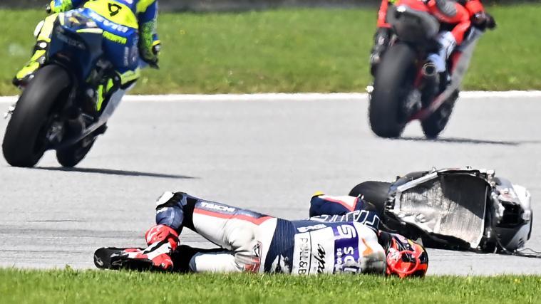 Die jüngsten Rennen der MotoGP und der Moto2 (im Bild) waren von Stürzen geprägt.