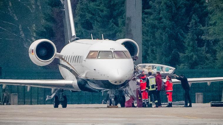 Ein Spezialflugzeug brachte Nawalny am Samstag nach Deutschland.