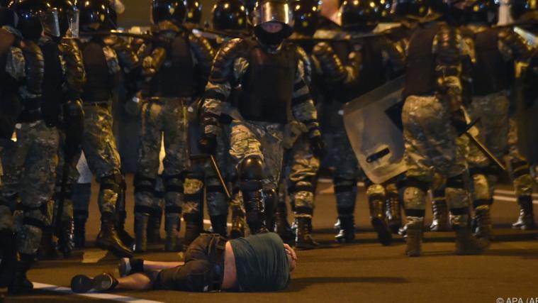 In der weißrussischen Hauptstadt Minsk kam es zu Auseinandersetzungen mit der Polizei.