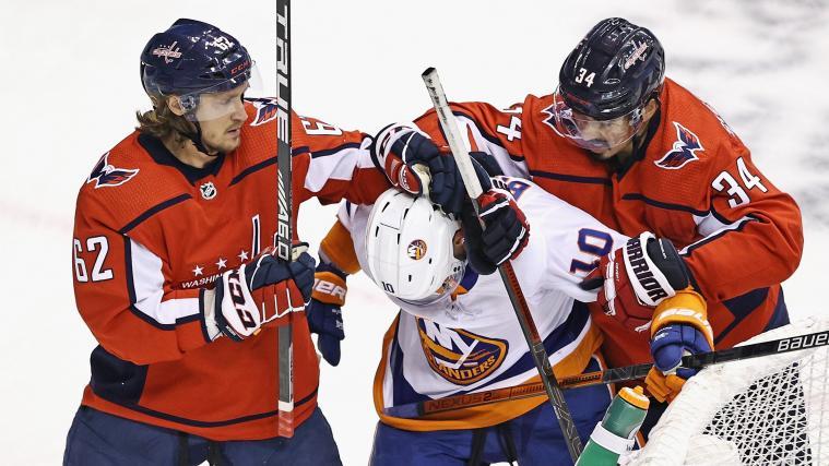Nur hier die Oberhand: Die Washington Capitals mussten sich im ersten Spiel geschlagen geben.