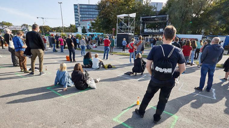 Abstandsregeln wurden strengstens eingehalten.